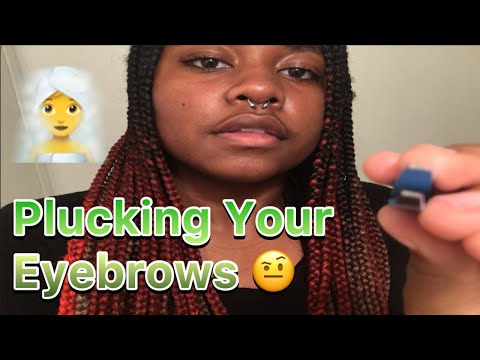ASMR Plucking your Eyebrows 🤨 Personal Attention #asmr