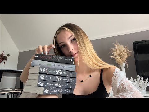 ASMR | ONLY BOOK TAPPING + SCRATCHING📚 (close-up whispering) german/deutsch