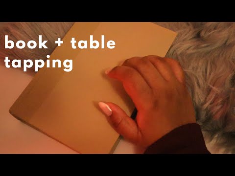 ASMR | Hardcover Book and Table Tapping for Sleep and Relaxation - No Talking
