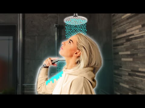 [ASMR] Hair Wash Sitting Down in  the shower | Hair wash in clothes [Sleep Therapy] 😴