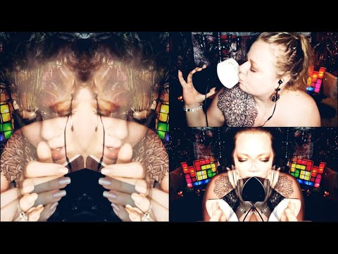 ASMR TRIPPY Ear eating with finger/hand sucking/licking/kissing| pierced tongue| and more (whisper)