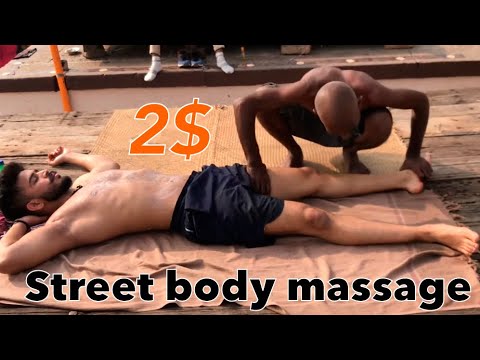 ASMR 2$ Indian Street Barber Massage Therapy at Holi City Varanasi (part -4/4) #streetbarber