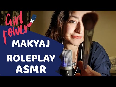 Sana Makyaj Yapıyorum! 🤩 | ASMR Makyaj Roleplay, Türkçe Fısıltı | Makeup Roleplay