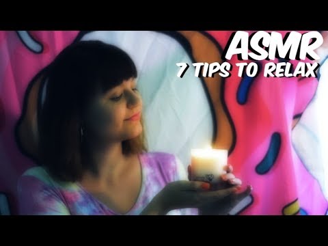 ASMR 7 Tips to Relax, Fabric Scratching with Fingernails and Intermittent Rain & Thunder