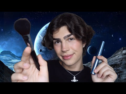 ASMR- Doing your makeup in space after Elon Musk sent us there