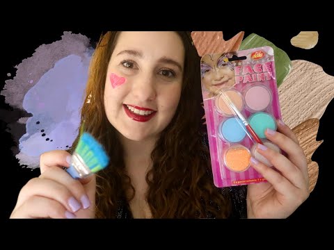 ASMR 🎨 ACTUALLY Painting Your Face 🖌Layered Brush Sounds 💖 Personal Attention