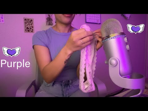 PURPLE TRIGGERS ASMR 💜 tapping, vibrating, lace scratching