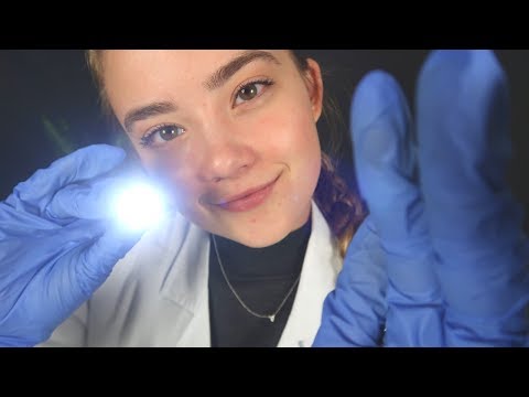 ASMR DOCTOR FIXES YOUR SLEEP ROLEPLAY! Examining You, Latex Gloves, Soft Spoken