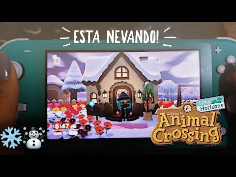 ASMR Animal Crossing: Un tour invernal de mi isla 🌟 Sonidos relajantes en ACNH 😴