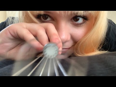 ASMR Build-up scratching on fabric with different tools and visual triggers!