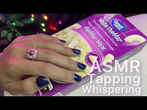 ASMR Tapping And Whispering (Sleep and Relaxing, Tapping, Whisper) 💕 🍜  📦