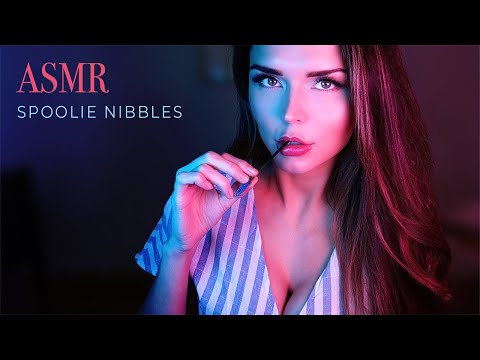 ASMR Spoolie Nibbles for Intense Tingles (soft ear to ear breathing + relaxing mouth focused sounds)