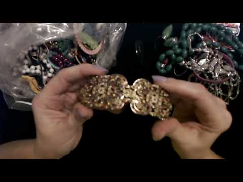 ASMR | Goodwill Bulk Jewelry / Craft Bag Show & Tell 4-29-2024 (Whisper)