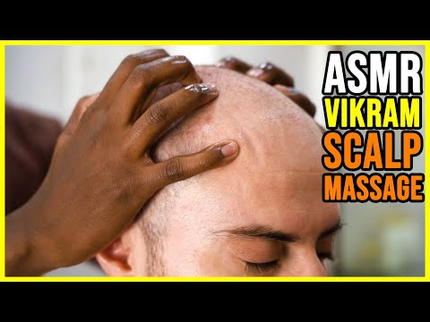 HEAD, SCALP and BACK MASSAGE  by VIKRAM | ASMR Barber