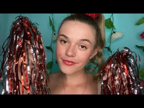 ASMR Sassy Cheerleader Roleplay 🎉 Doing Your Competition Hair & Makeup