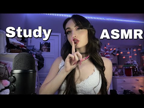 Study Background ASMR ( NO TALKING ) Soothing Relaxing Fast Triggers