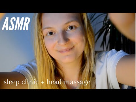 ASMR sleep clinic + deep head massage roleplay 🌙 (soft spoken/whisper)