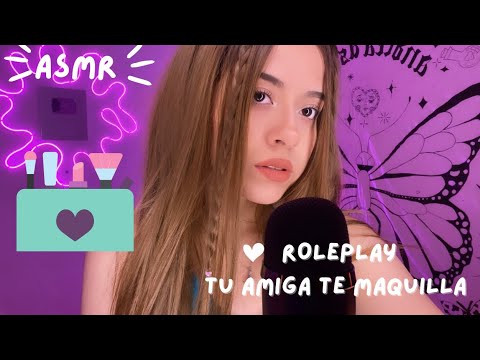 Roleplay | Tu amiga te maquilla para salir 💗 | Andrea ASMR 🦋