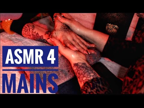 ASMR MASSAGE 4 MAINS ♡ ASMRMASSAGE#ASMRFRENCH