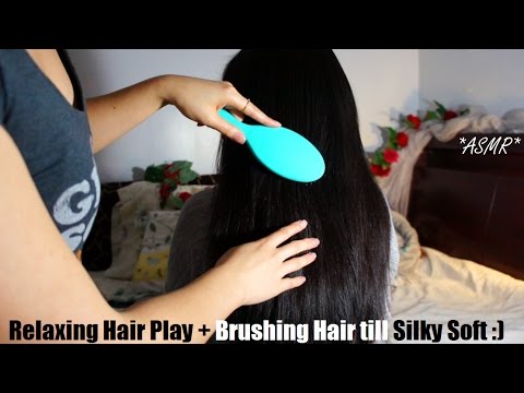 ASMR Relaxing Hair Play + Hair Brushing + Bonus Head & Back Scratching (TINGLES MADE FOR YOU) !!