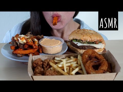 ASMR: Lord of the Fries ~ Burger, Fries, Onion Rings, Nuggets, Snack Pack (No Talking)