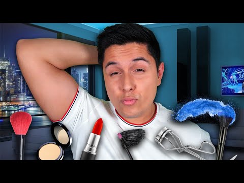 ASMR | Frat Boy Chad Does Your Makeup Role Play