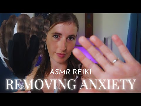 Cleansing ASMR Reiki For Anxiety - Removing Stress Anxiety & Fear - Plucking, Cutting Bad Chords
