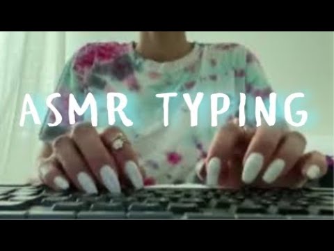 ASMR Typing on the Keyboard Sounds, No Talking