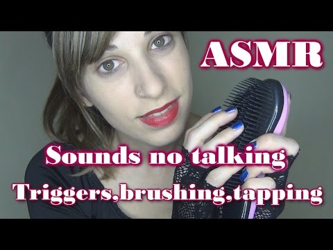 ASMR triggers/ sounds only no talking/brushing/scratching/tapping