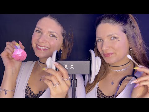 ASMR Mi Twins Ear Check - Triggers, Trigger Words, Ear Massage, Personal Attention, Medical RP