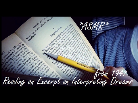 ASMR WHISPER READING : Interpreting Dreams Written in 1947