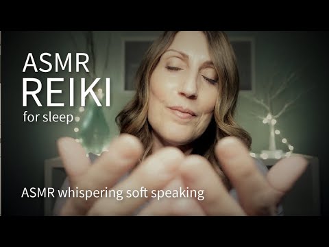 ASMR Reiki for Sleep w Aura Cleanse Energy Plucking Reiki Meditation & Reassuring Sleep Talk Down