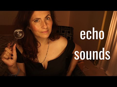 ASMR | Echo Sounds With Wooden Frog, Water, Fidget Spinner & More
