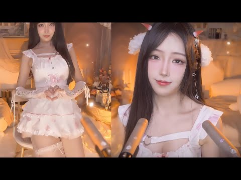 ASMR Cute Girl Calms Your Anxiety  with Sweet Sound & Kiss into Ear