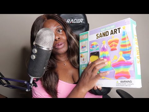 FIRST TIME DOING SOMETHING LIKE THIS ASMR SAND ART SOUNDS