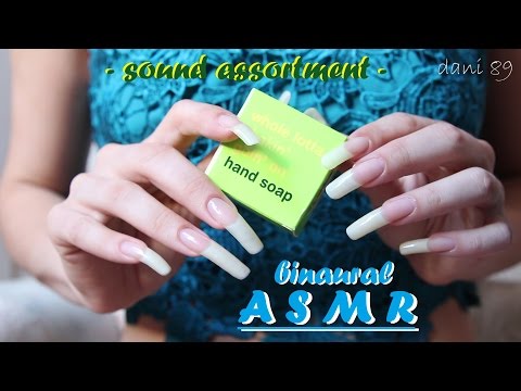 👂 ASMR: fast scraping & scratching soap 🎧 sound assortment * long natural nails * ☾ binaural sound ☽