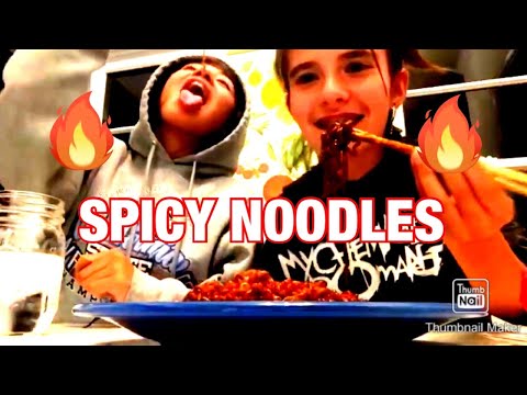 SPICY NOODLE CHALLENGE🍜 {WITH MARIAH}