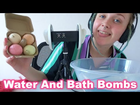 ASMR Water Sounds 💦 And Bath Bombs 🛁 BINAURAL 🤩