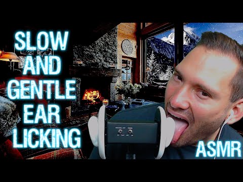 ASMR - Slow And Gentle Ear Licking