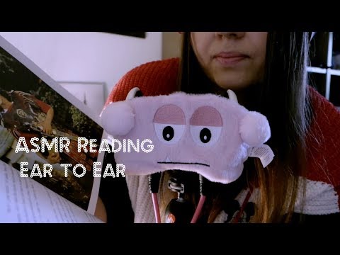 ASMR Ear to Ear Whisper I Reading Book