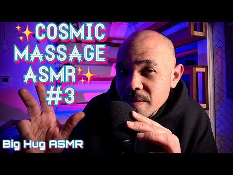 ASMR Cosmic Massage, Comforting visual triggers, hand sounds, Intense breath sounds for mega tingles