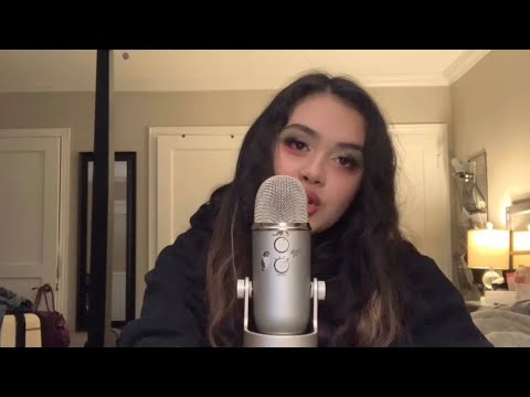 ASMR repetitive tingly talking semi-inaudible mouth sounds
