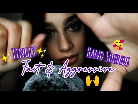 Fast & Aggressive ASMR Hand Sounds | Finger Flutters, Snapping, & Lotion Sounds