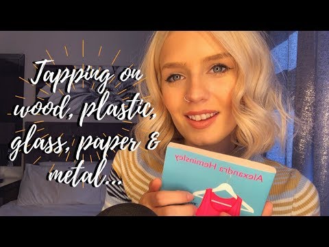 ASMR Fast Tapping Assortment - Wood, Glass, Paper, Plastic & Metal Sounds (Whispered)