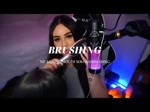 [ASMR] | BRUSHING and Mouth Sounds - NO TALKING