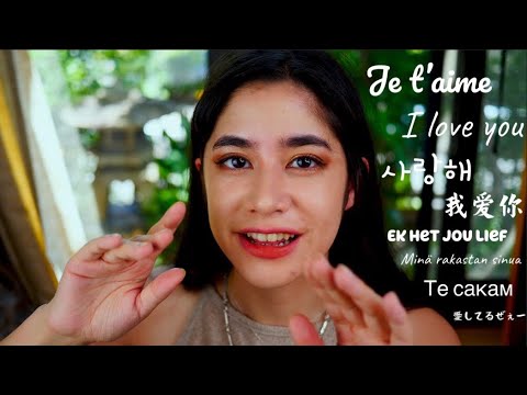 ASMR "I love you" in 20 languages !