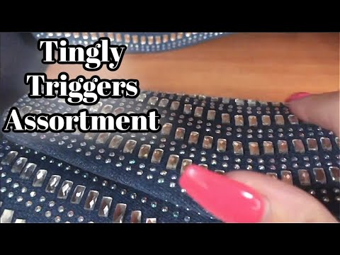 ASMR Assorted Tingly Triggers Tapping, Scratching, Camera Tapping, Crinkles, Tracing, Water Sounds