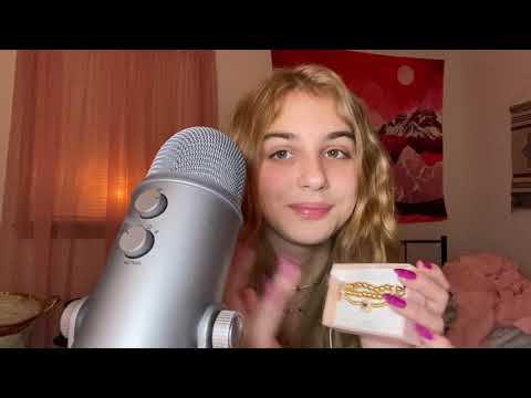 ASMR tapping on christmas gifts | rambling and tapping