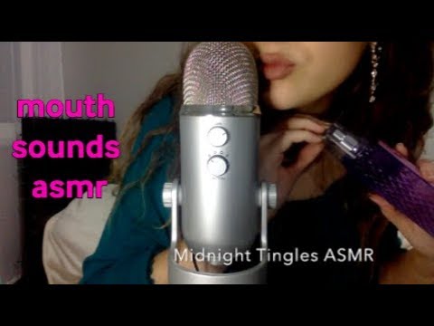 Mouth Sounds ASMR (Trigger words, visuals, finger fluttering, tapping)