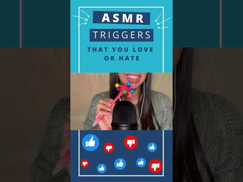 Which ASMR triggers do you love or hate? #relaxing #tingling #asmr #brushing #sleep #asmrsounds